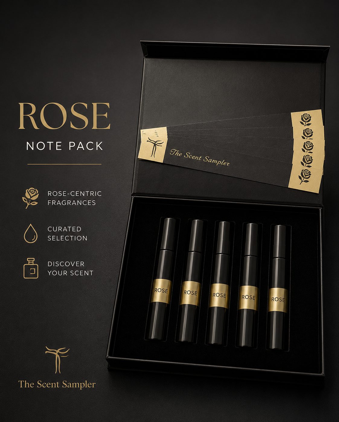 Rose note pack